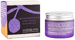 Dezodorant w kremie z cytryną i tymiankiem - Matarrania Organic Deodorant Cream Lemon & Thyme — Zdjęcie N2