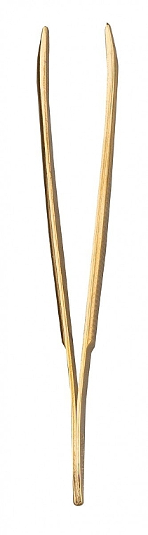 Pęseta prosta, pozłacana, 8 cm, 1060/GGA - Titania — Zdjęcie N2