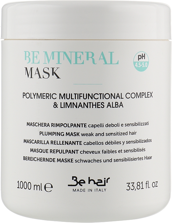 Mineralna maska ujędrniająca do włosów - Be Hair Be Mineral Plumping Mask — Zdjęcie N3
