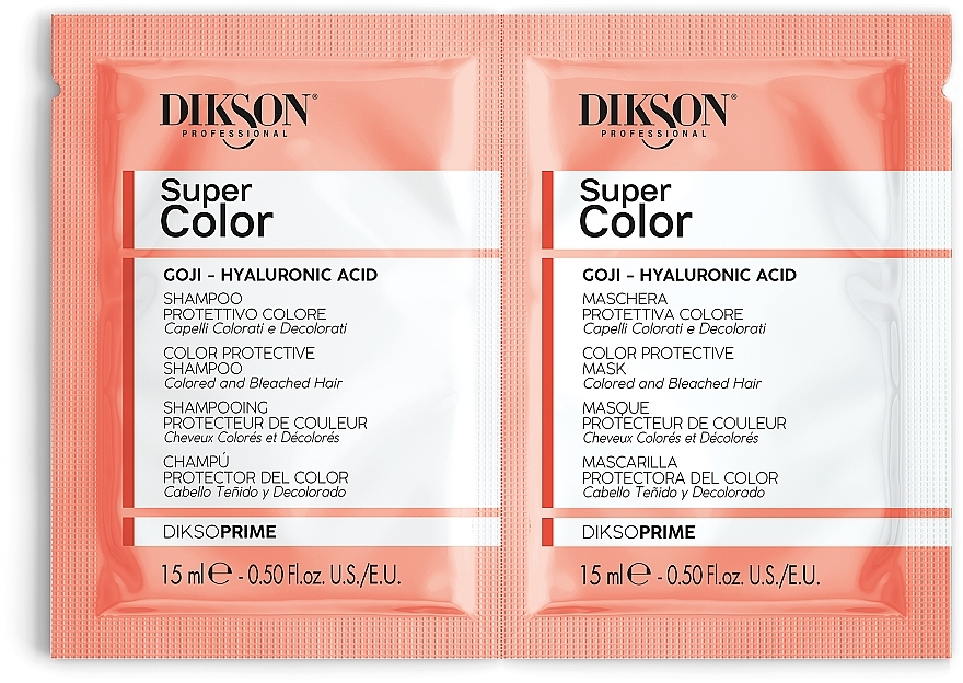 PREZENT! Zestaw - Dikson Super Color (h/shm/15 ml + h/mask/15 ml) — Zdjęcie N1