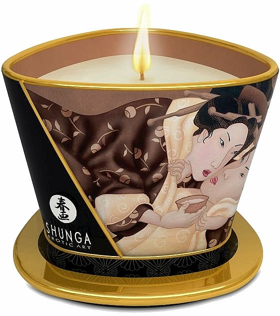 Świeca do masażu Odurzająca czekolada - Shunga Massage Candle Excitation Intoxicating Chocolate — Zdjęcie N1