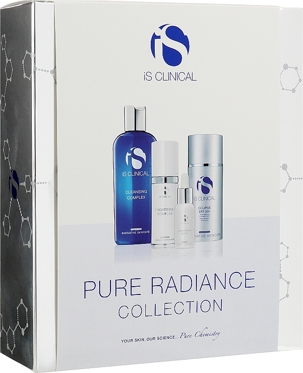 Zestaw do rozjaśniania skóry - Is Clinical Pure Radiance Collection (cl/gel/180ml + serum/15ml + cr/30g + sun/cr/100g) — Zdjęcie N1