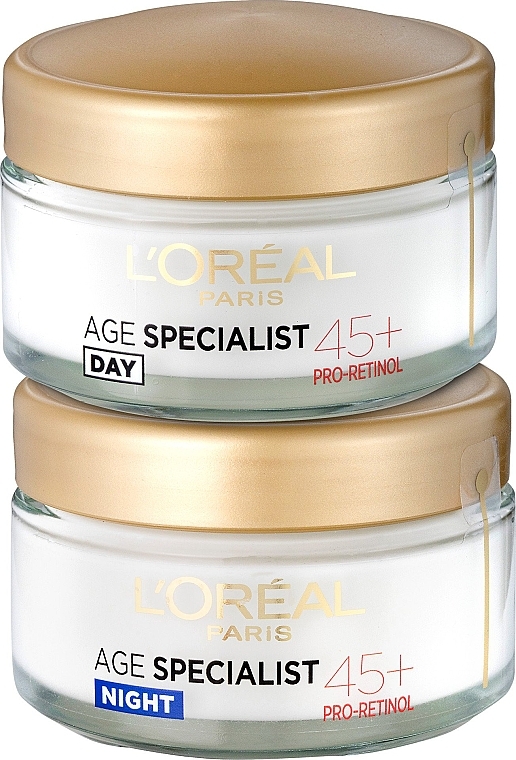 Zestaw - L'Oreal Paris Age Specialist 45+ (cr/50ml + cr/50ml) — Zdjęcie N3