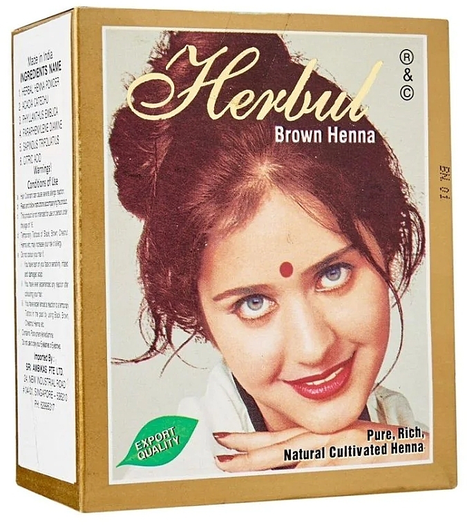 Henna do włosów, brązowa - Herbul Brown Henna — Zdjęcie N2