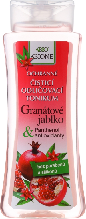 Ochronny tonik oczyszczający z granatem - Bione Cosmetics Pomegranate Protective Cleansing Tonic With Antioxidants — Zdjęcie N1