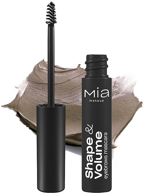 Koloryzujący tusz do brwi - Mia Makeup Shape & Volume Eyebrow Mascara — Zdjęcie N1