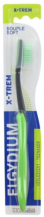 Szczoteczka do zębów dla nastolatków X-Trem, miękka, zielona - Elgydium X-Trem Soft Toothbrush — Zdjęcie N1
