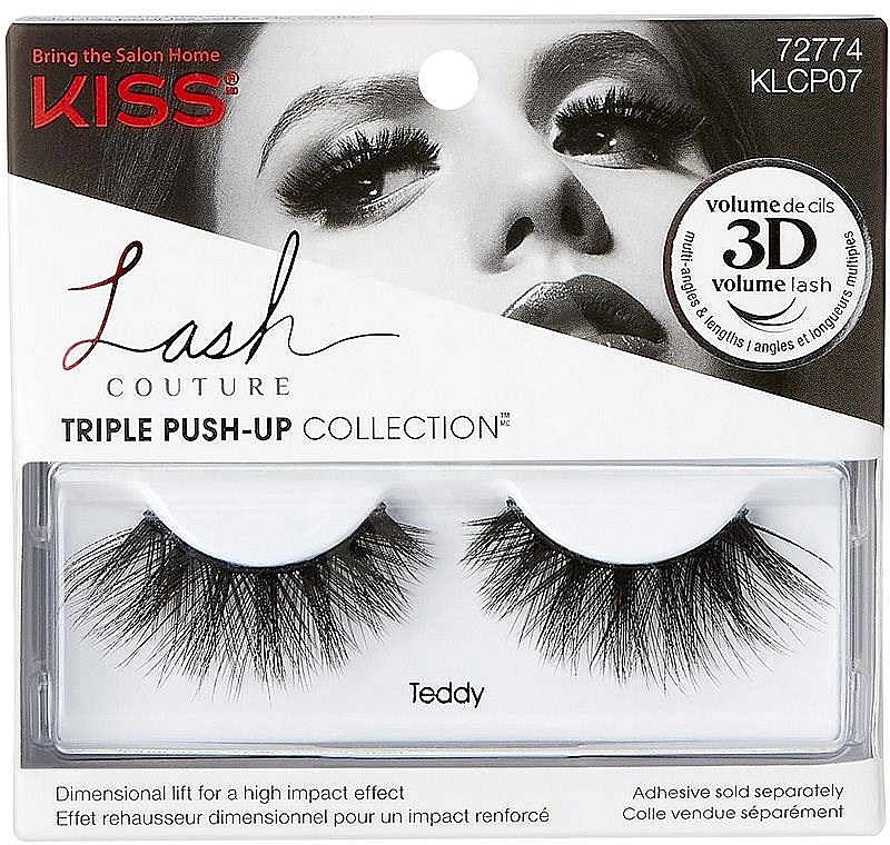 Sztuczne rzęsy - Kiss Lash Couture Triple Push Up False Collection Teddy — Zdjęcie N1