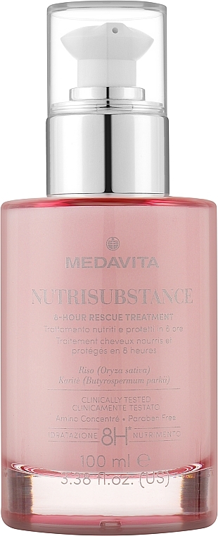 Krem do włosów, odżywczy - Medavita Nutrisubstance 8-Hour Rescue Treatment — Zdjęcie N1