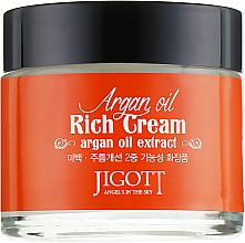 Bogaty krem do twarzy z olejkiem arganowym - Jigott Argan Oil Rich Cream — Zdjęcie N2