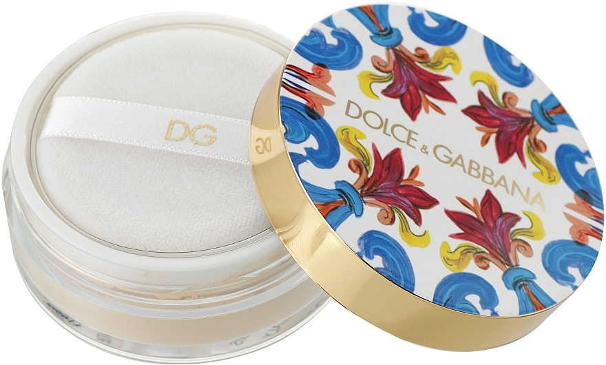 Sypki puder do twarzy - Dolce & Gabbana Solar Glow Translucent Loose Setting Powder — Zdjęcie N3