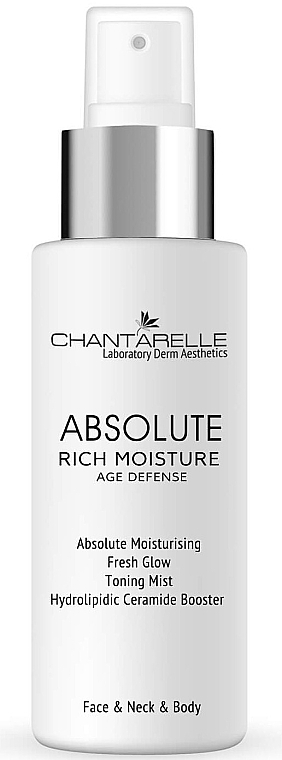 Tonizujący spray do twarzy, ciała i włosów - Chantarelle Absolute Rich Moisture — Zdjęcie N1