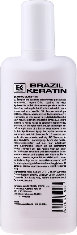 Oczyszczający szampon do włosów - Brazil Keratin Cleansing Clarifying Shampoo — Zdjęcie N2