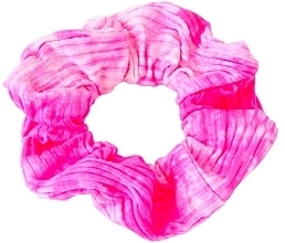 Prążkowana gumka do włosów, różowa - Lolita Accessories — Zdjęcie N1