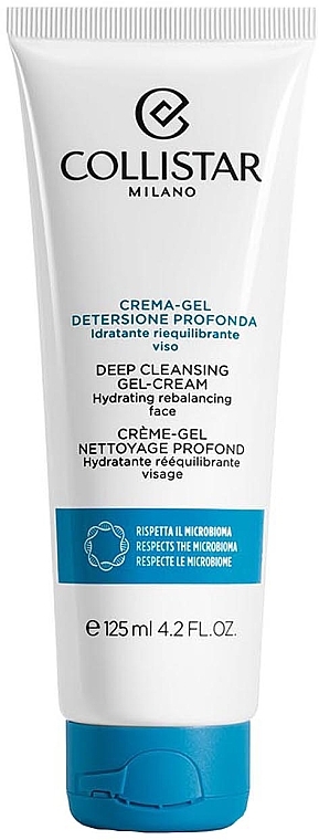Żel-krem do głębokiego oczyszczania i nawilżania skóry - Collistar Deep Cleansing Gel-Cream