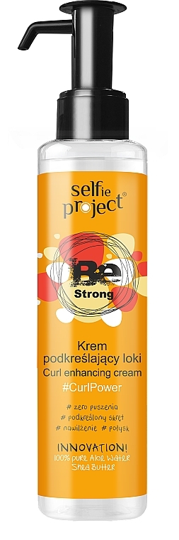 Krem podkreślający loki - Selfie Project Be Strong Cream CurlPower — Zdjęcie N1