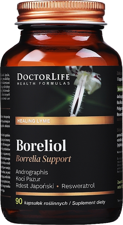 Boreliol suplement diety w kapsułkach, 90 szt. - Doctor Life Boreliol — Zdjęcie N1