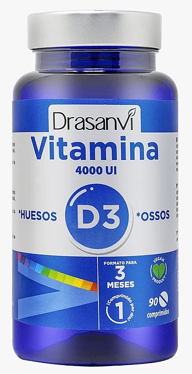 Suplement diety Witamina D3 - Drasanvi Vitamin D3 4000 IU — Zdjęcie N1