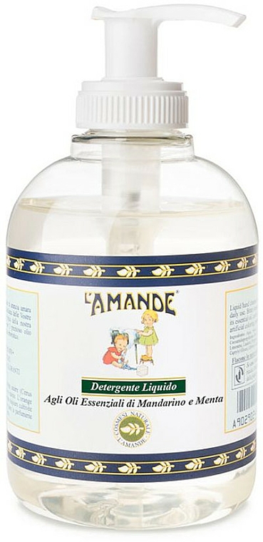 Mydło w płynie do rąk - L'amande Marseille Mandarins And Mint Oil Liquid Soap — Zdjęcie N1
