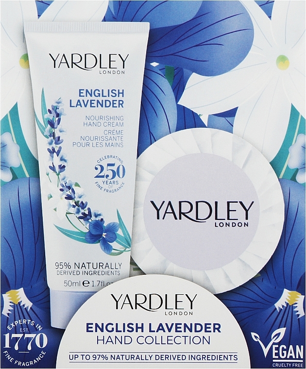 Yardley English Lavender - Zestaw (h/cr/50ml + soap/50g) — Zdjęcie N1