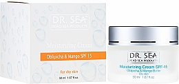 Kup Nawilżający krem do skóry suchej Rokitnik i mango SPF 15 - Dr. Sea Moisturizing Cream with Sea Buckthorn Oil And Mango Extract