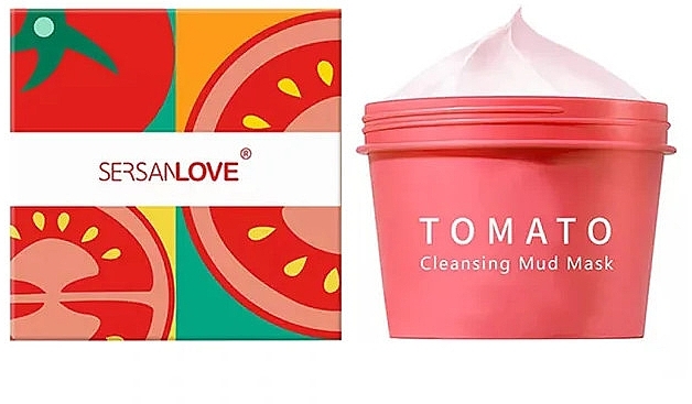 Oczyszczająca maseczka błotna do twarzy z pomidorem - Sersanlove Tomato Cleansing Mud Mask — Zdjęcie N1