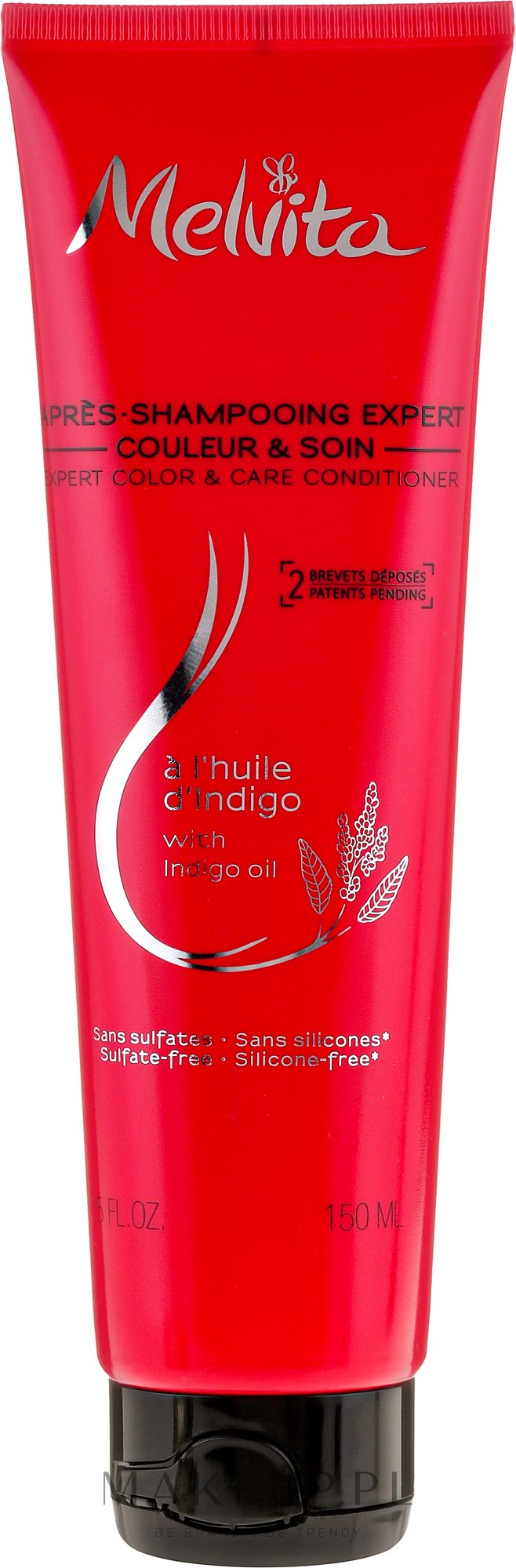 Odżywka do włosów farbowanych z olejkiem indygo - Melvita Organic Expert Color Conditioner With Indigo Oil — Zdjęcie 150 ml