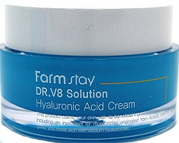 Kup Przeciwzmarszczkowy krem ​​do twarzy z kwasem hialuronowym o działaniu rozjaśniającym - FarmStay DR.V8 Solution Hyaluronic Acid Cream