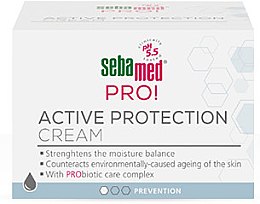 Roślinny nawilżający krem ochronny do twarzy - Sebamed PRO! Active Protection Cream — Zdjęcie N2