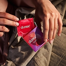 Prezerwatywy lateksowe z silikonowym lubrykantem, cienkie, 3 szt. - Durex Elite Condoms — Zdjęcie N6