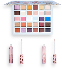 Zestaw - I Heart Revolution Christmas Nutcracker Makeup Gift Set (shadow palette/30x0.9g + lip gloss/2x2.5ml) — Zdjęcie N3