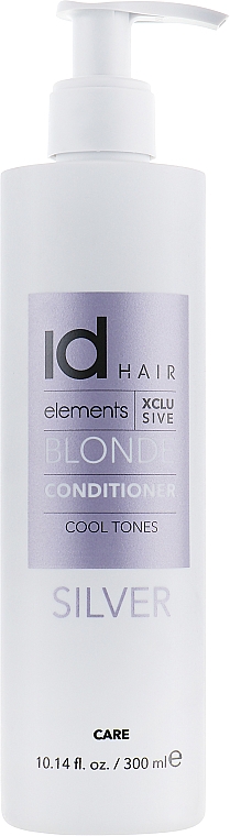 Odżywka do włosów blond przeciw niechcianym żółtym tonom - IdHAIR Elements Xclusive Blonde Conditioner Silver — Zdjęcie N3