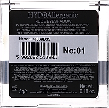 Hypoalergiczne satynowo-kremowe cienie do powiek - Bell Hypoallergenic Nude Eyeshadow — Zdjęcie N2