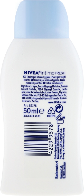Żel do higieny intymnej - NIVEA Intimo Intimate Wash Lotion Fresh Comfort — Zdjęcie N2