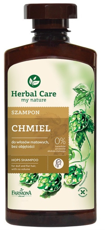 Szampon do włosów matowych i bez objętości Chmiel - Farmona Herbal Care Hops Shampoo