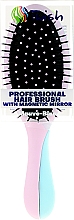 Szczotka do włosów z magnetycznym lusterkiem, różowo-błękitna - Twish Professional Hair Brush With Magnetic Mirror Mauve-Blue — Zdjęcie N5