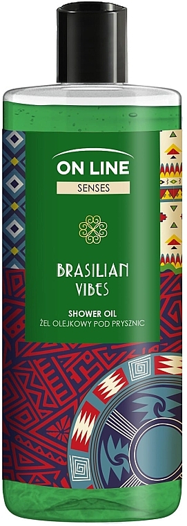 Olejek pod prysznic - On Line Senses Brasilian Vibes Shower Oil — Zdjęcie N1