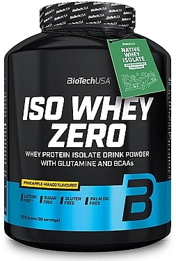 Kompleks białek i aminokwasów - BiotechUSA Iso Whey Zero Pineapple Mango — Zdjęcie N1