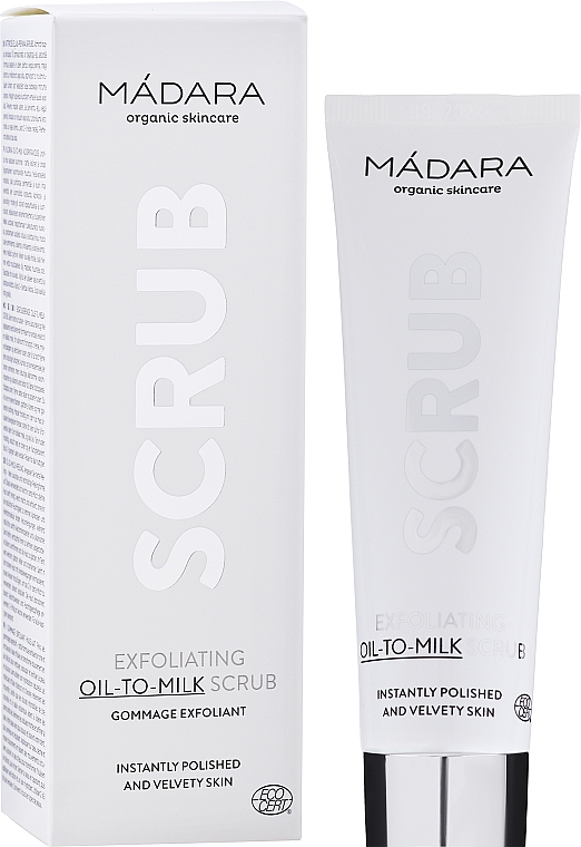 Złuszczający scrub olejek-mleczko do twarzy - Mádara Cosmetics Exfoliating Scrub Oil-To-Milk — Zdjęcie N2