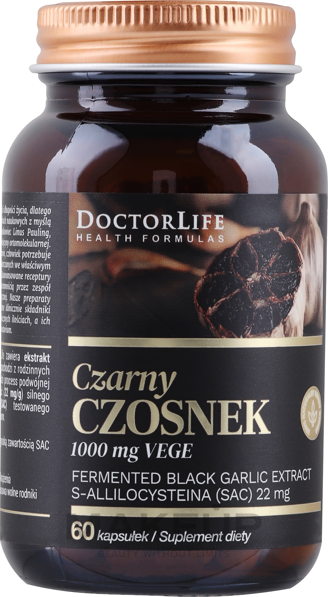 Suplement diety Czarny czosnek - Doctor Life Black Garlic — Zdjęcie 60 szt.