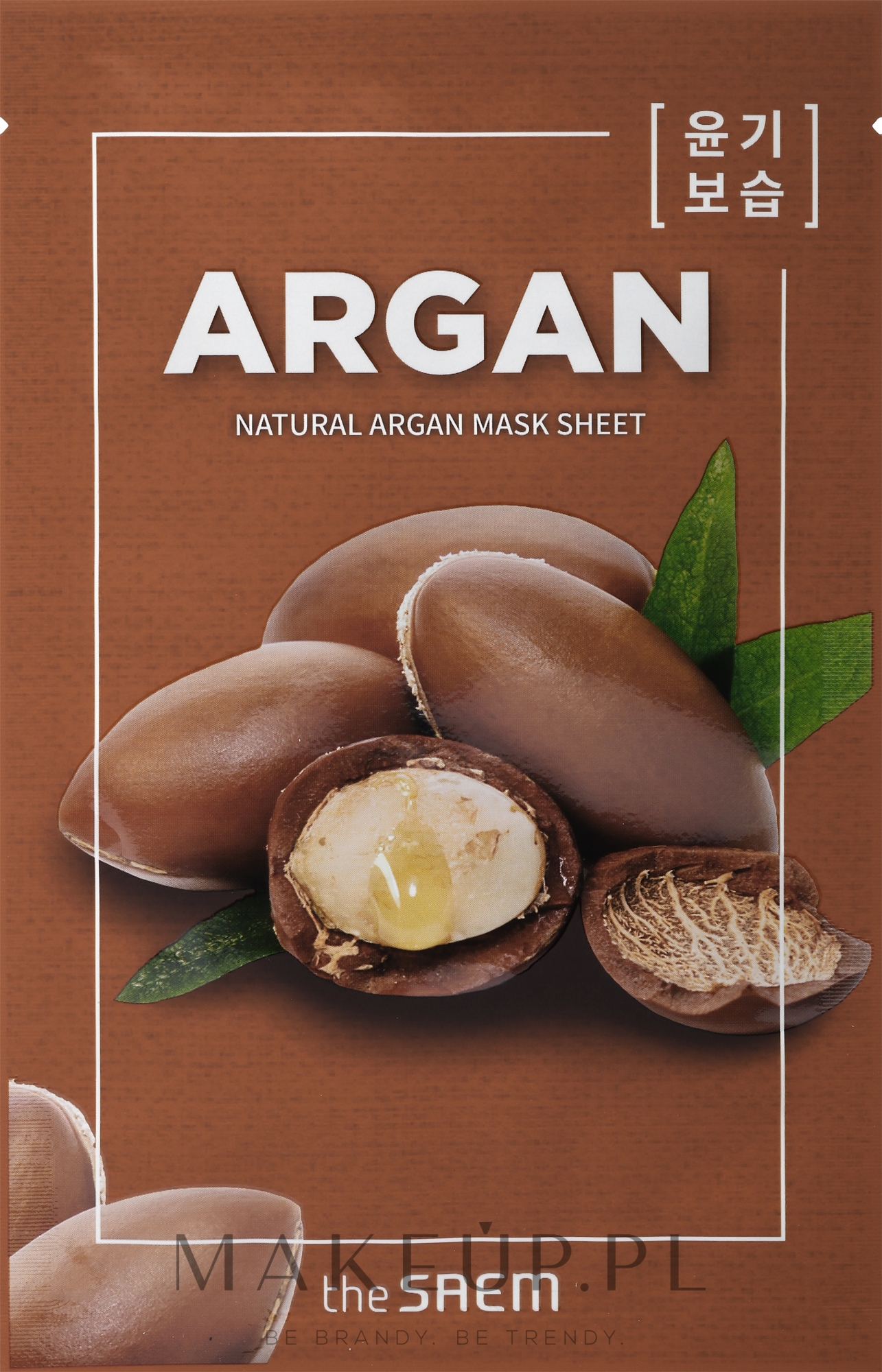 Maska na tkaninie z naturalnymi ekstraktami Olej arganowy - The Saem Natural Argan Mask Sheet  — Zdjęcie 21 ml