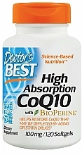 Kup Suplement diety z koenzymem Q10 - Doctor's Best High Absorption CoQ10 with BioPerine, 100 mg, 120 Softgels