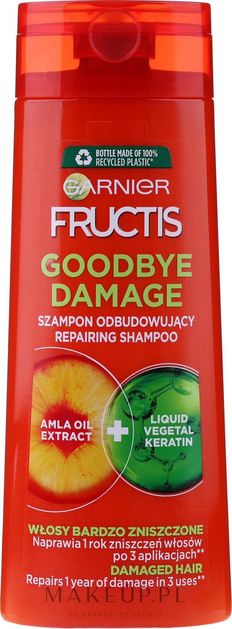 Szampon odbudowujący do włosów bardzo zniszczonych - Garnier Fructis Goodbye Damage  — Zdjęcie 250 ml