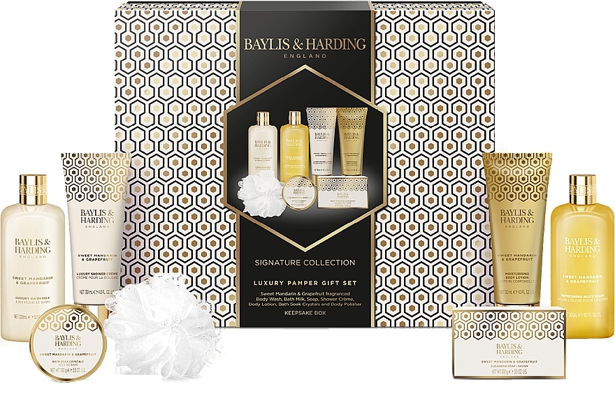 Zestaw, 7 produktów - Baylis & Harding Sweet Mandarin & Grapefruit Luxury Pamper Gift Set — Zdjęcie N1