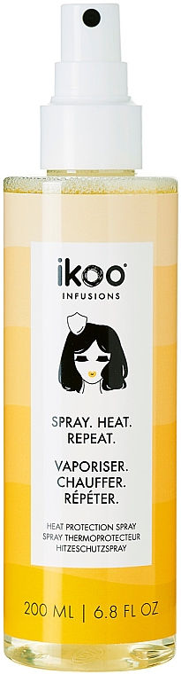 Spray termoochronny do włosów - Ikoo Infusions Heat Protection Spray. Heat. Repeat — Zdjęcie N1