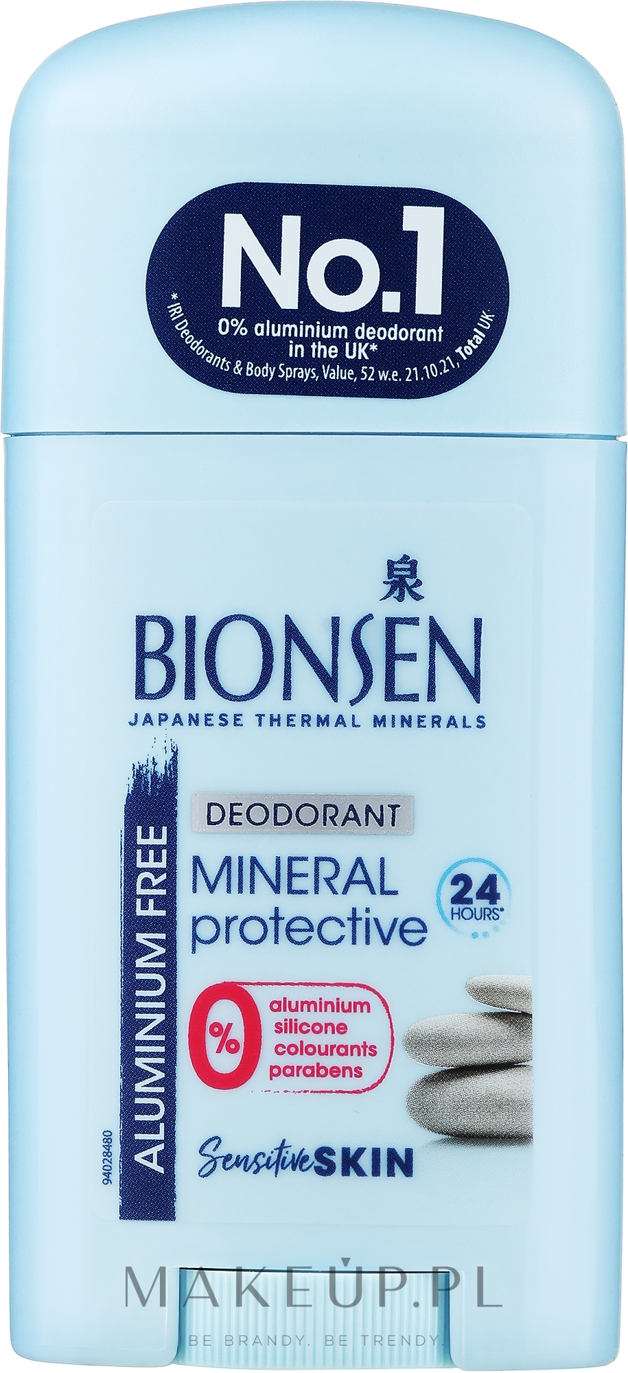 Dezodorant w sztyfcie Mineralna ochrona - Bionsen Mineral Protective Sensitive Skin — Zdjęcie 40 ml