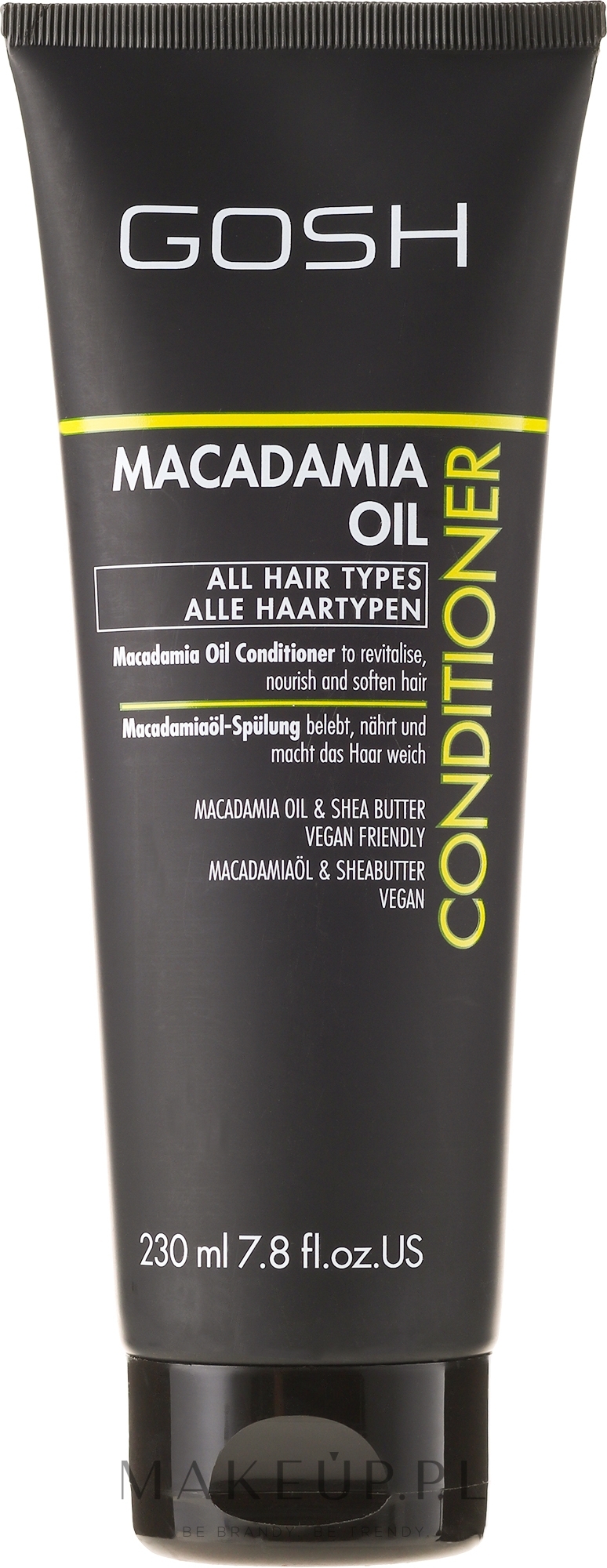 Odżywka do włosów z olejem makadamia - Gosh Copenhagen Macadamia Oil Conditioner — Zdjęcie 230 ml