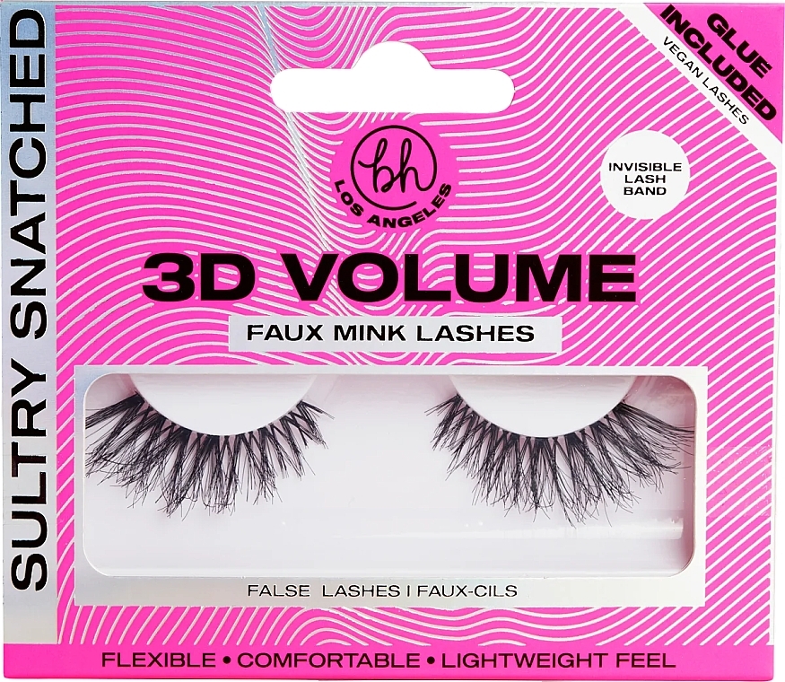 Sztuczne rzęsy - BH Cosmetics 3D Volume Faux Mink Lashes Sultry Snatched — Zdjęcie N1