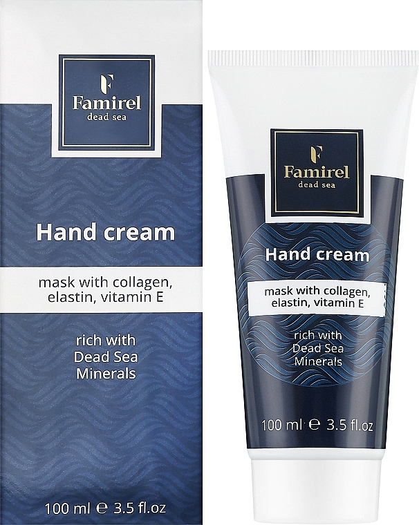 Kremowa maska do rąk z kolagenem, elastyną, witaminą E - Famirel Hand Cream — Zdjęcie N3