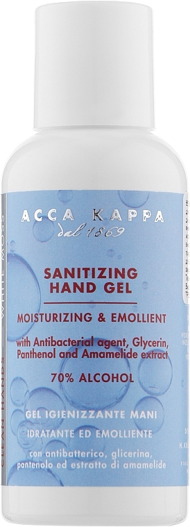 Żel do dezynfekcji rąk - Acca Kappa White Moss Sanitising Hand Gel — Zdjęcie N1